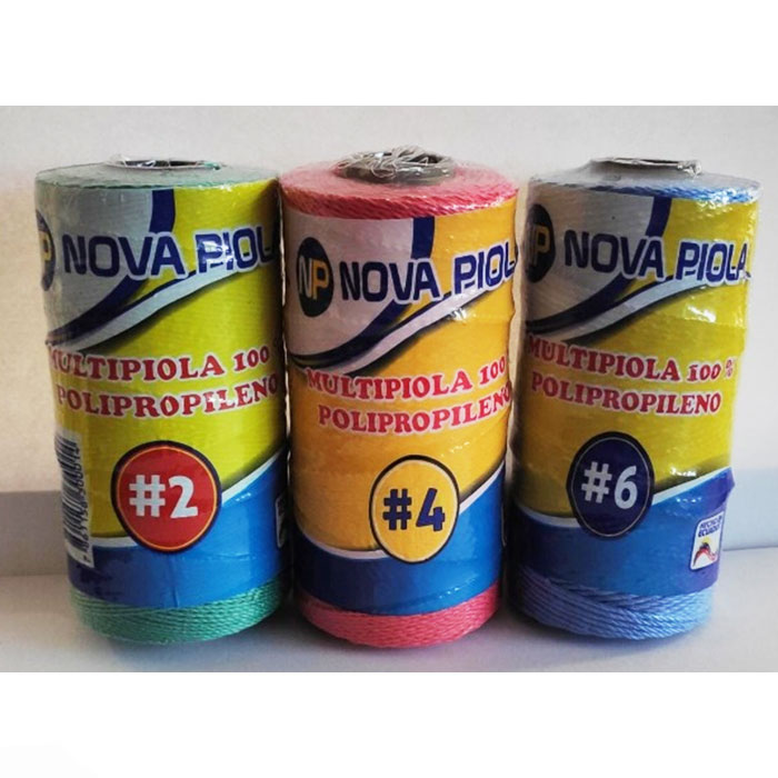 PIOLA POLIPROPILENO # 2; # 4; # 6-200 GR